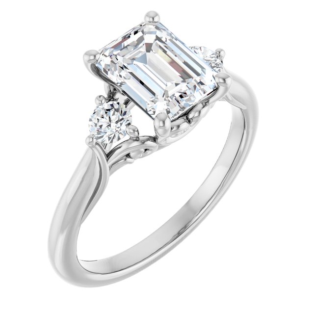 Accented Engagement Ring