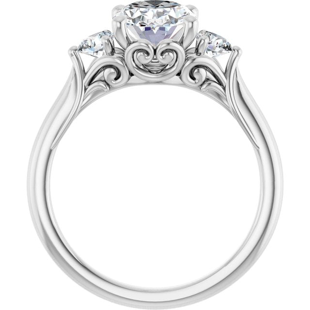 Accented Engagement Ring