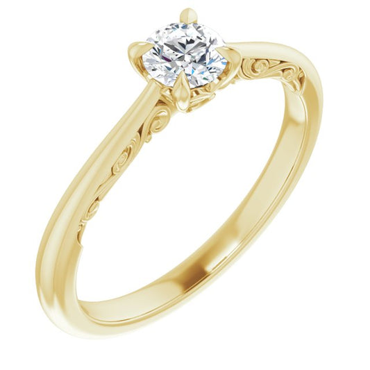 Accented Engagement Ring