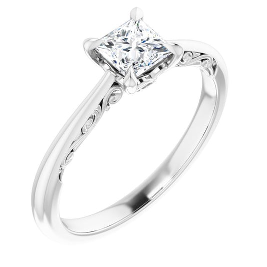 Accented Engagement Ring