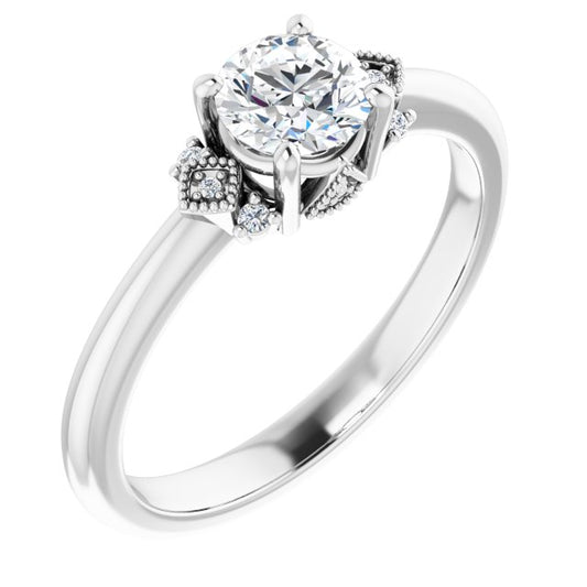Accented Engagement Ring