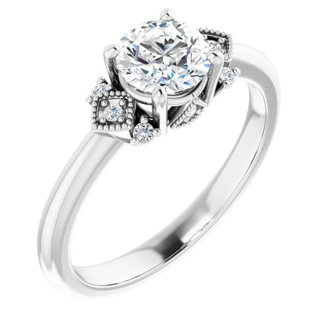 Accented Engagement Ring