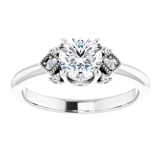 Accented Engagement Ring