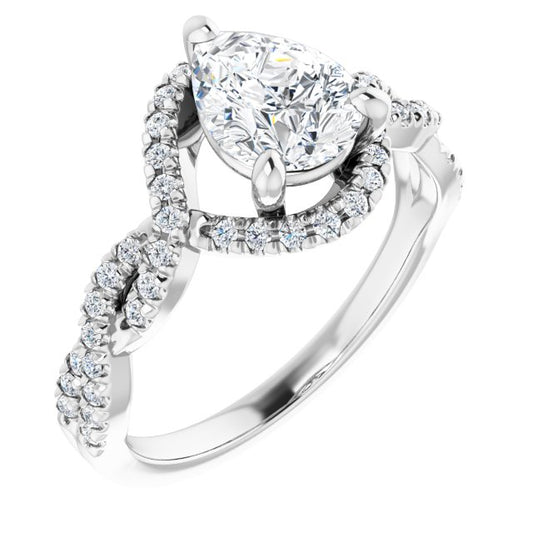 Halo-Style Engagement Ring