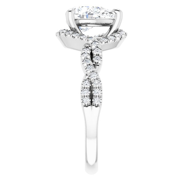 Halo-Style Engagement Ring