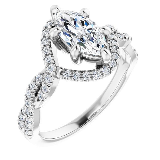 Halo-Style Engagement Ring