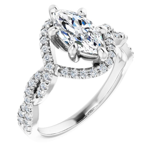 Halo-Style Engagement Ring