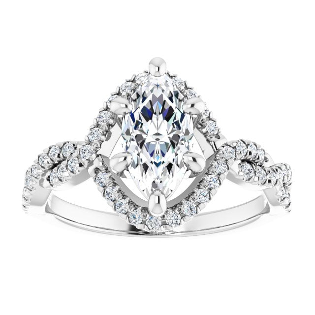 Halo-Style Engagement Ring