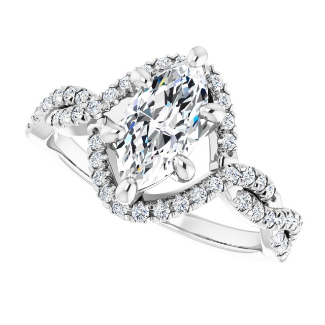 Halo-Style Engagement Ring