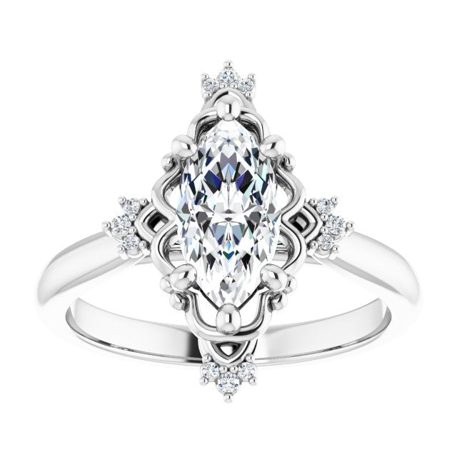 Accented Engagement Ring