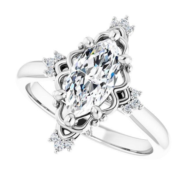 Accented Engagement Ring