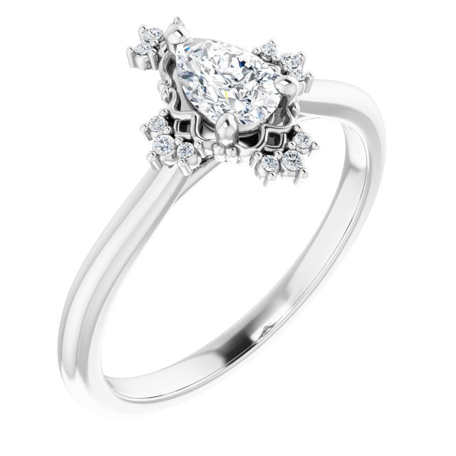 Accented Engagement Ring