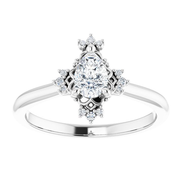Accented Engagement Ring