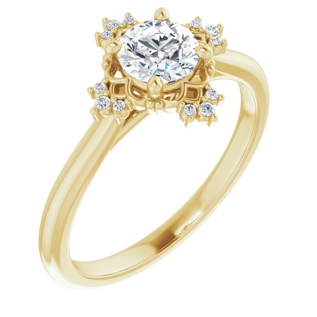 Accented Engagement Ring