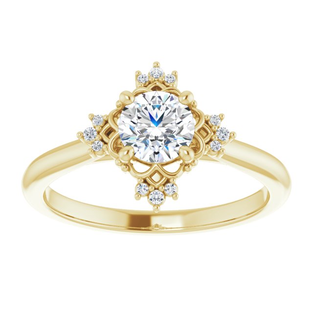 Accented Engagement Ring