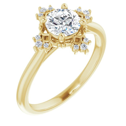 Accented Engagement Ring