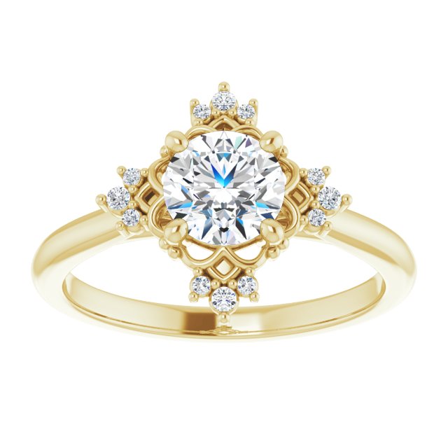 Accented Engagement Ring