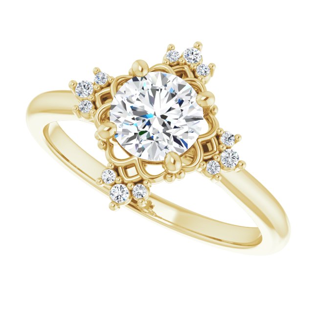 Accented Engagement Ring