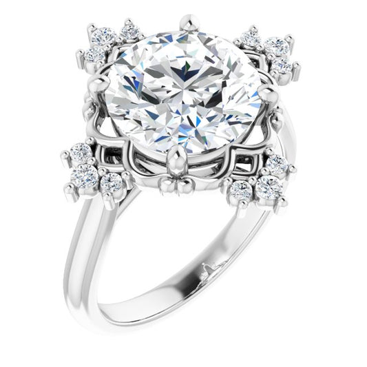 Accented Engagement Ring
