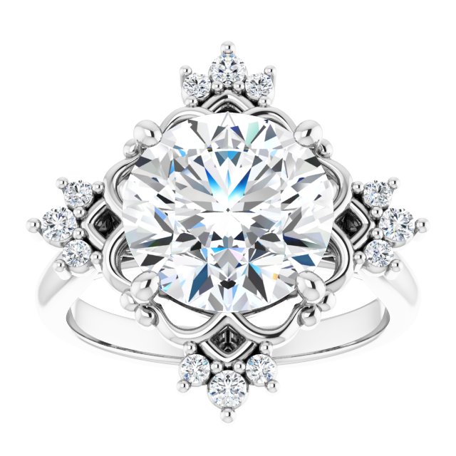 Accented Engagement Ring