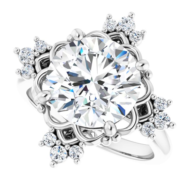 Accented Engagement Ring