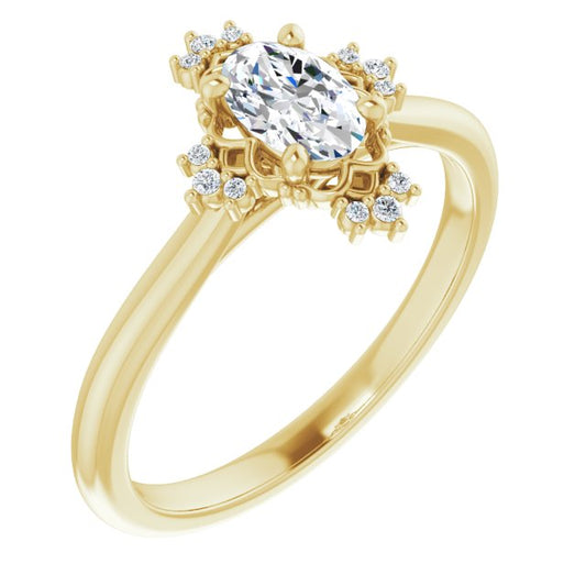 Accented Engagement Ring