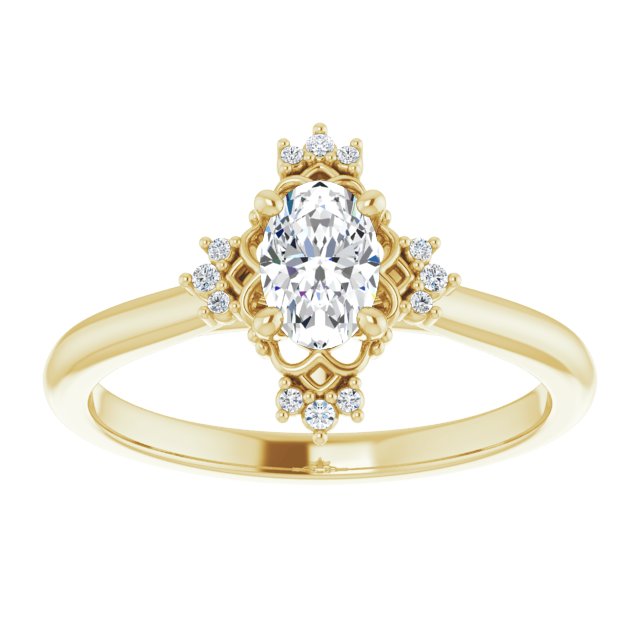 Accented Engagement Ring