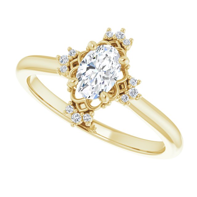 Accented Engagement Ring