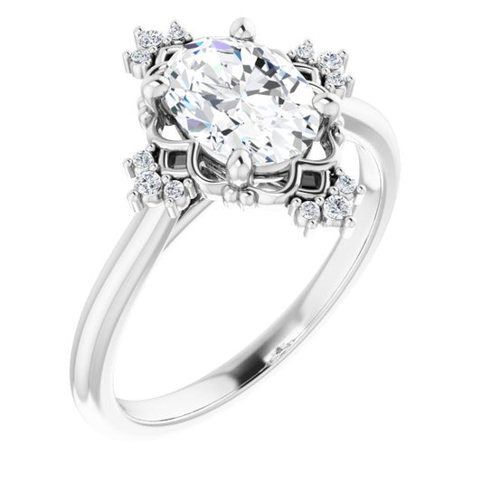 Accented Engagement Ring