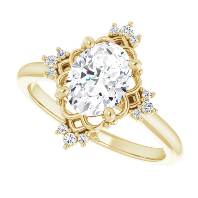 Accented Engagement Ring