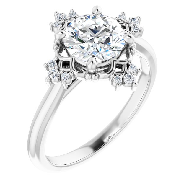 Accented Engagement Ring