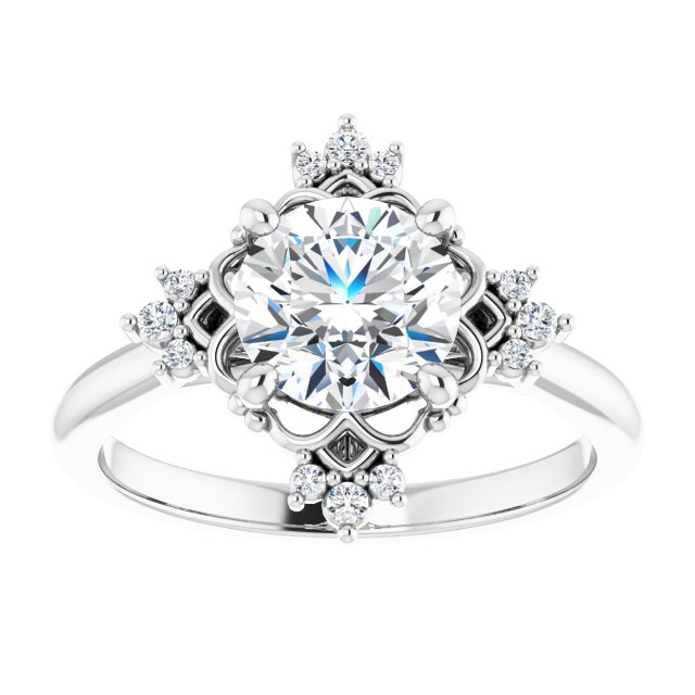 Accented Engagement Ring