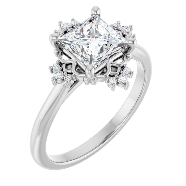 Accented Engagement Ring