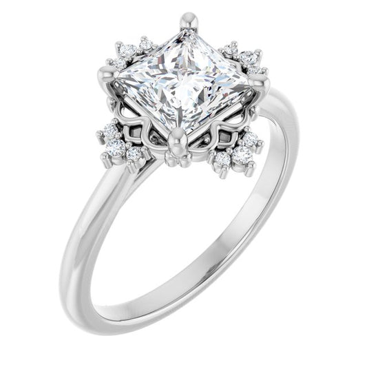 Accented Engagement Ring