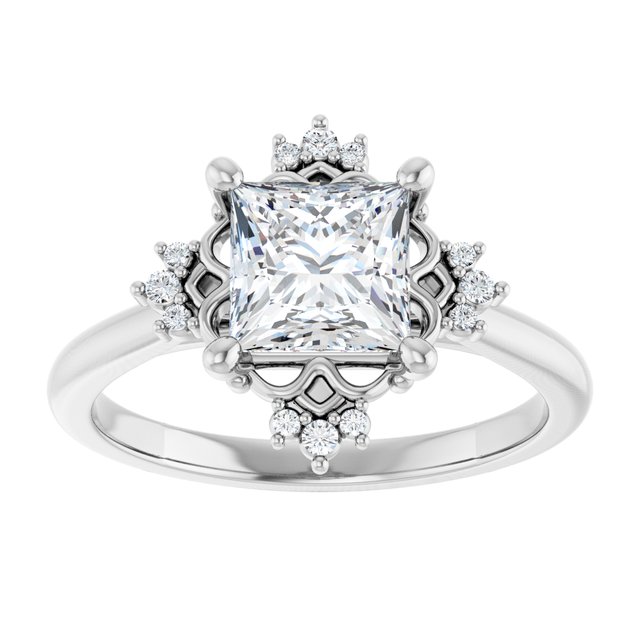 Accented Engagement Ring