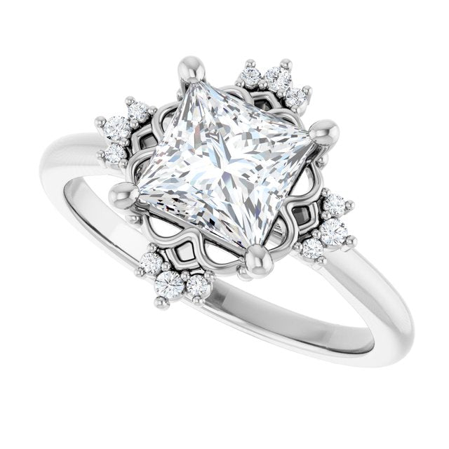 Accented Engagement Ring