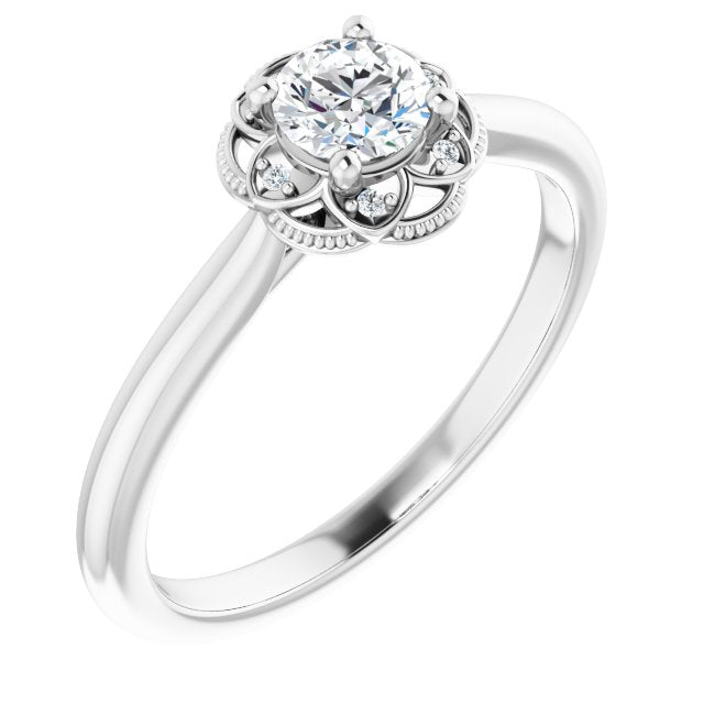 Halo-Style Engagement Ring