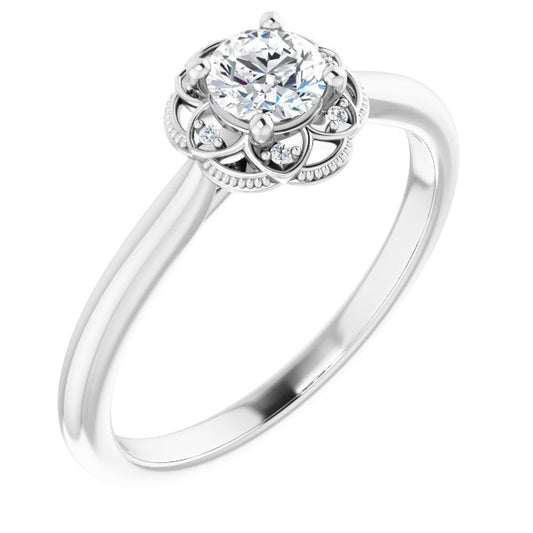 Halo-Style Engagement Ring