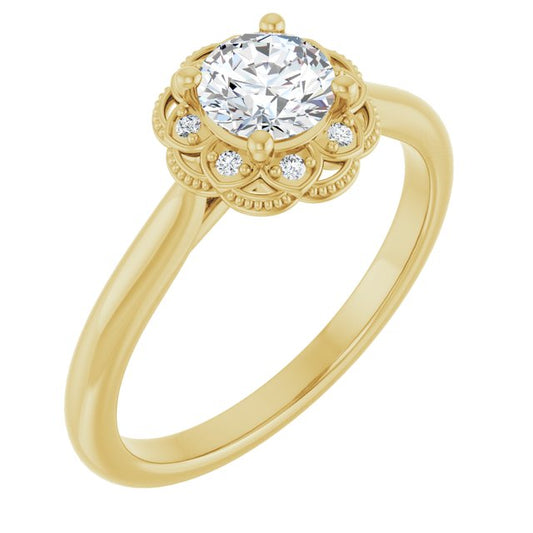 Halo-Style Engagement Ring