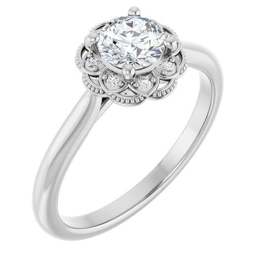 Halo-Style Engagement Ring