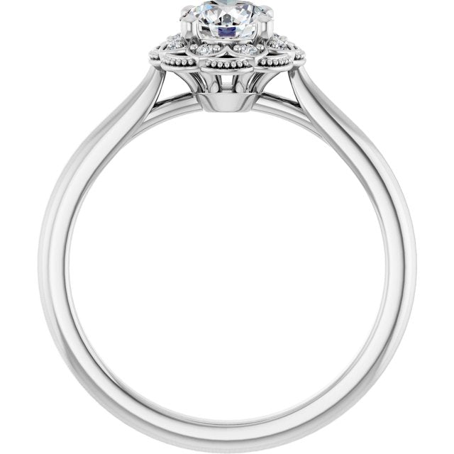 Halo-Style Engagement Ring