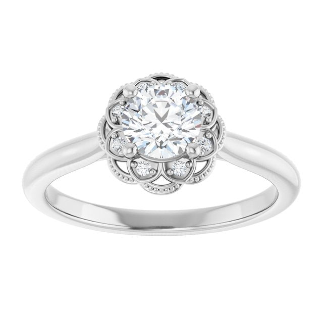 Halo-Style Engagement Ring