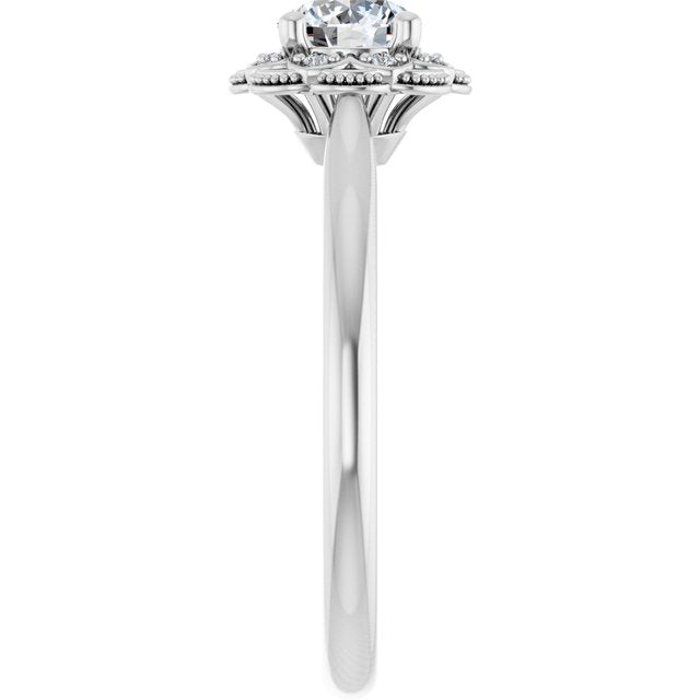 Halo-Style Engagement Ring