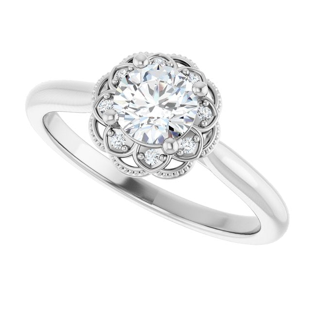 Halo-Style Engagement Ring
