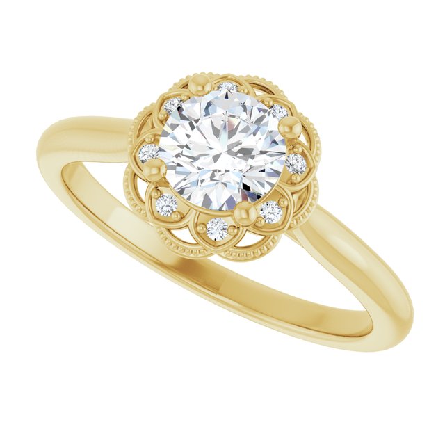 Halo-Style Engagement Ring