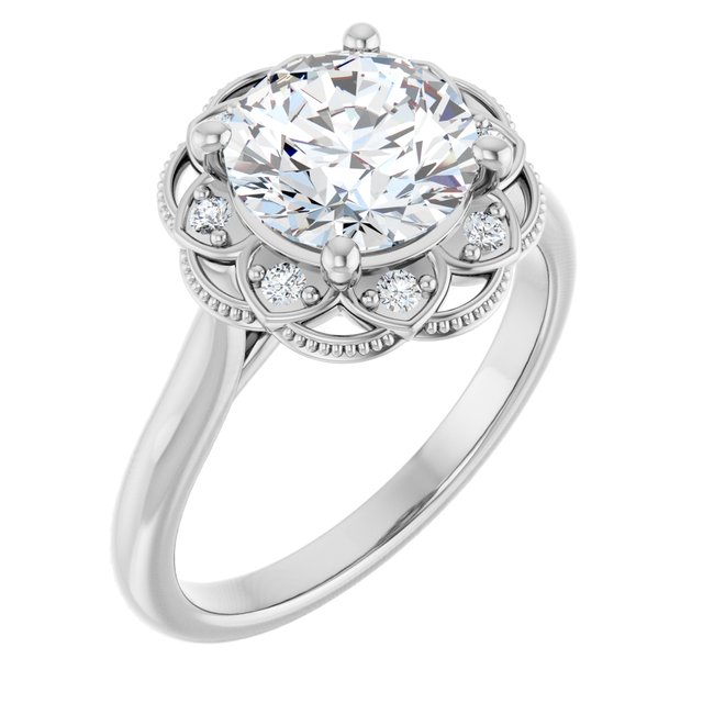 Halo-Style Engagement Ring