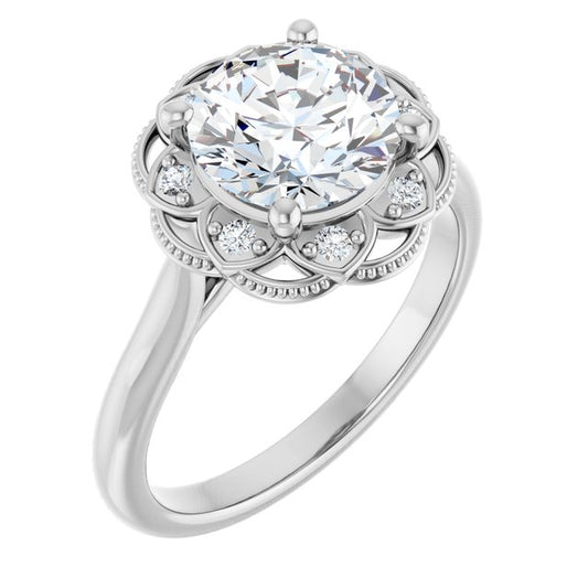 Halo-Style Engagement Ring