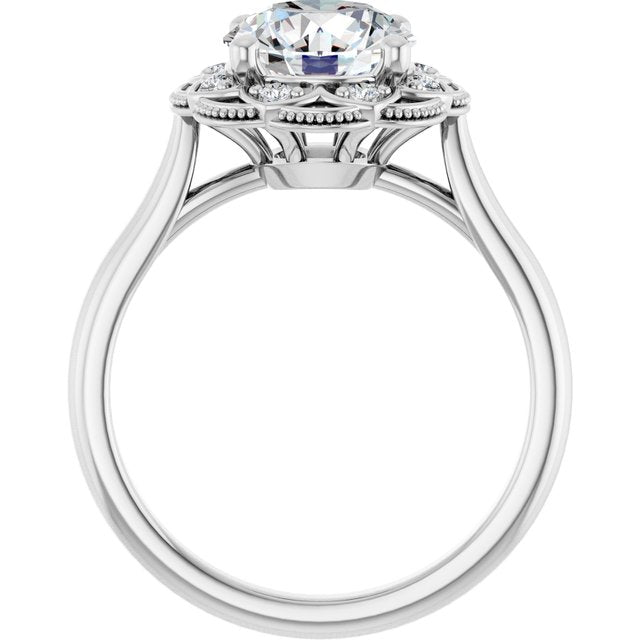 Halo-Style Engagement Ring