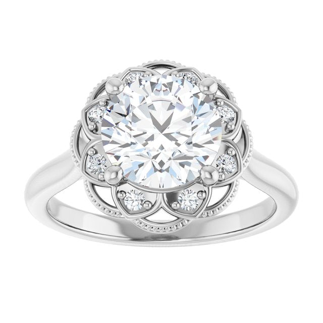 Halo-Style Engagement Ring