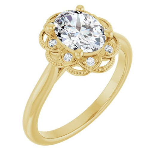 Halo-Style Engagement Ring